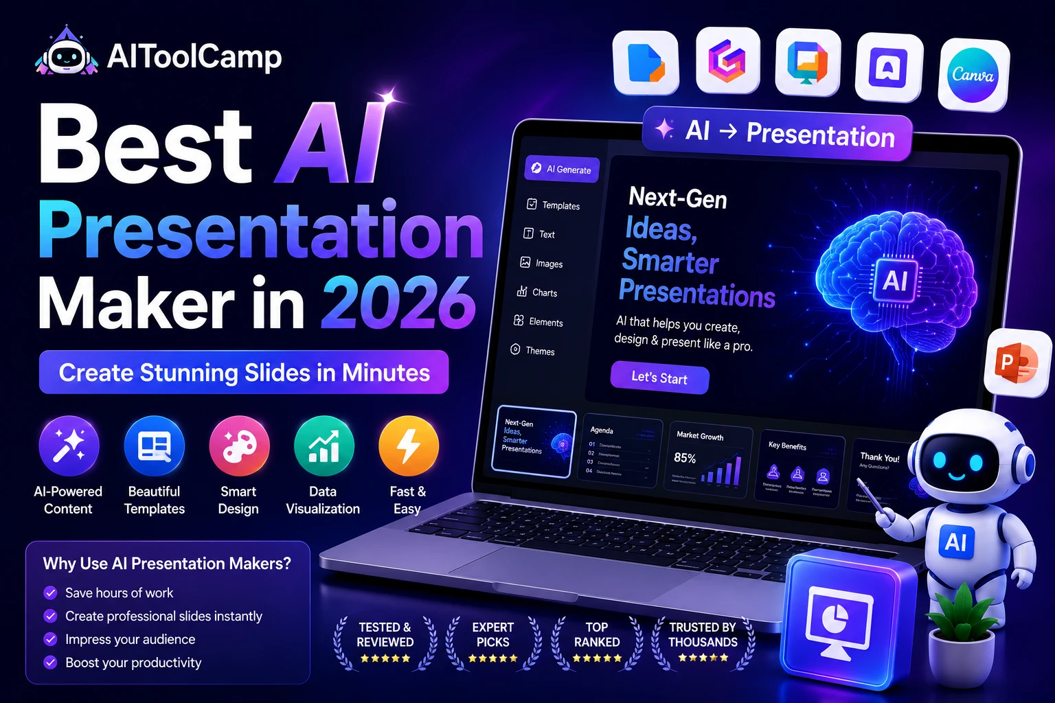 Best AI Presentation Maker Tools 2026 — Ranked & Reviewed